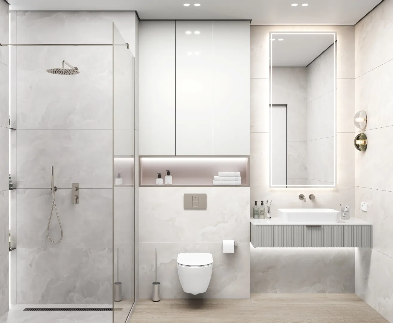 Керамогранит Onyx Lux Bianco Laparet